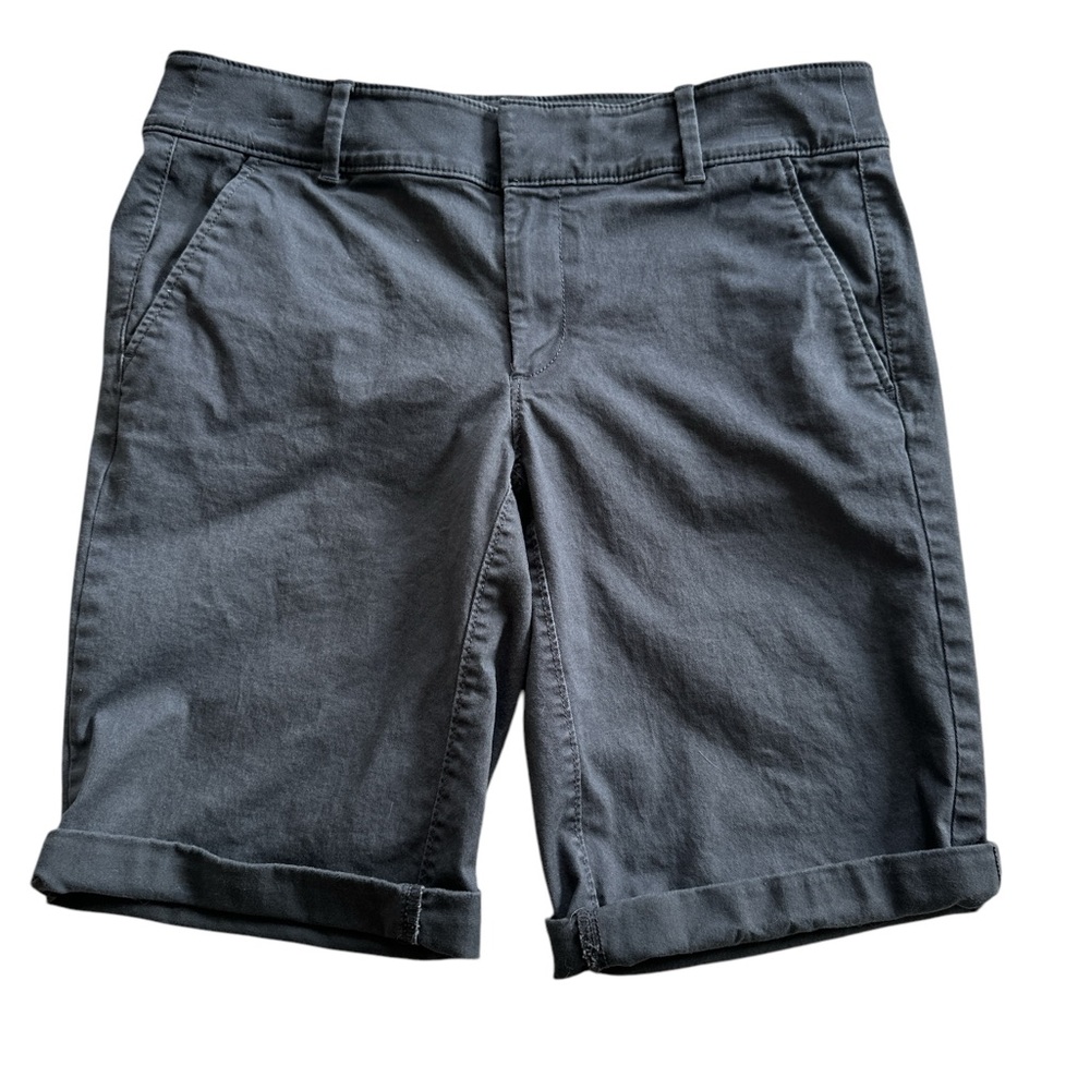 LOFT 11" Bermuda Shorts, Slate Blue, Size 6